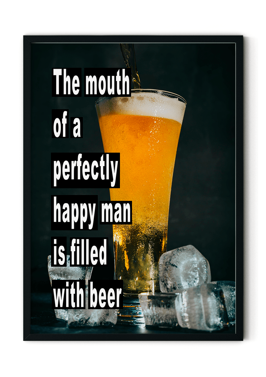 Plakat med øl