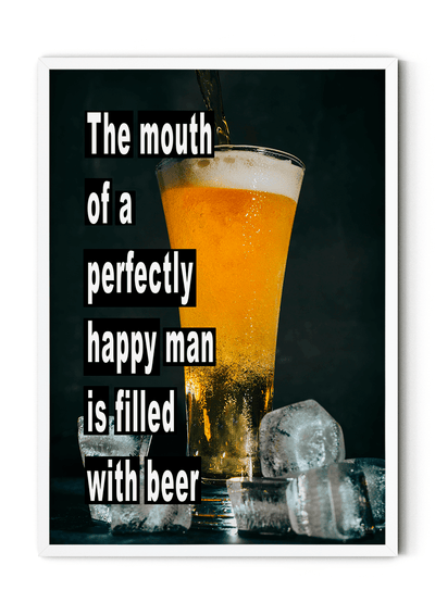 Plakat med øl