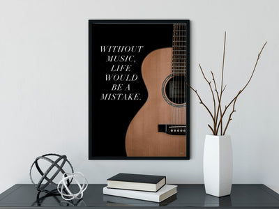 Musik plakat med guitar