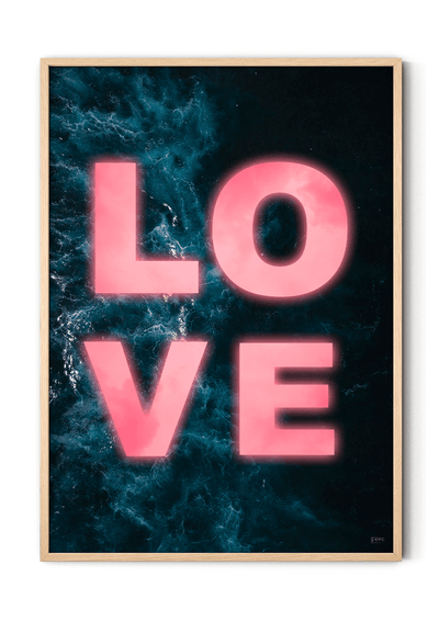 Plakat LOVE kærlighedsplakat