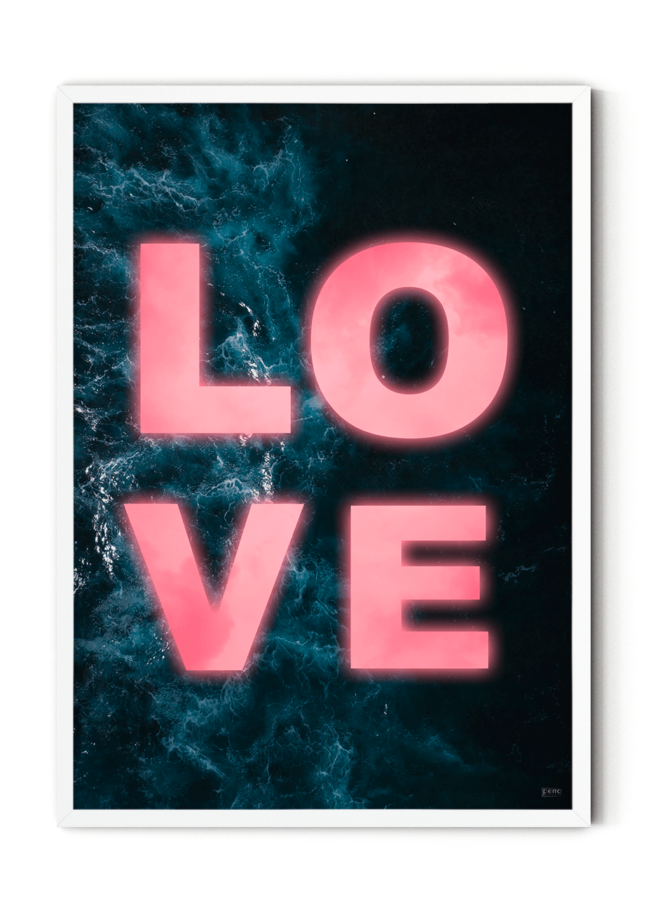 Plakat LOVE kærlighedsplakat