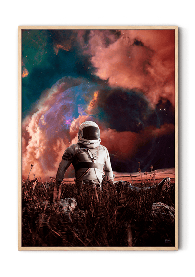 Astronaut rum plakat